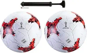 ISBN Combo RED Football with AIR Pump Football - Size: 5 Combo Krasava 2107 Football with Air Pump Football,