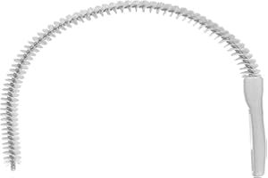 SUPOETRY 2 pezzi Spazzola per la pulizia dei tubi flessibile, spazzole per la pulizia degli scarichi per la pulizia del bagno, della vasca, del lavandino e del WC