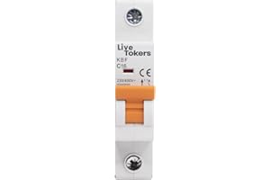 LIVETOKERS Interruptores diferenciales Automático Magnetotérmico industrial CURVA C 1P P+N 2P 3P 4P DPN MCB +6A 10A 16A 20A 25A 32A 40A 50A 63A (1P, 16A)