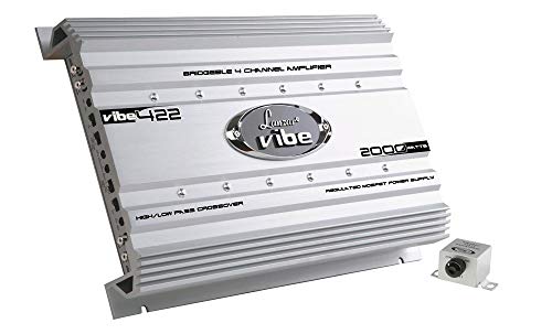 Lanzar VIBE422 - Amplificador Vibe para coche (2000 W, 4 canales, con tecnología Mosfet)