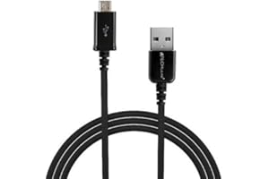 TECHGEAR Bardzo długi (2 m 2 m) kabel micro USB do transmisji danych i ładowania pasuje do Amazon Fire 7 2015-2019, HD 8 2015-2018, Fire HD 10 2017/2015, Kindle Oasis, PaperWhite 6", czytnik e-booków