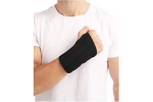 HMCEY Handgelenkschiene Karpaltunnelsyndrom Schiene Handgelenk Bandagen Handgelenkbandage Karpaltunnel Handgelenkstütze für Verstauchungen, RSI und Sehnenentzündung (S/M Rechts, Schwarz)