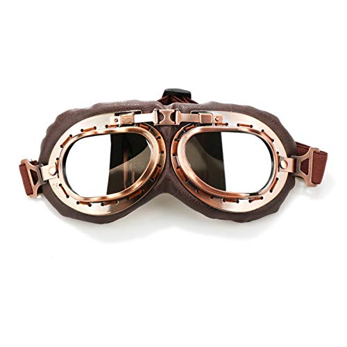 Preisvergleich Produktbild Radbrille Für Brillenträger Retro Klassische Lokomotive Brille Motorrad Brille Lokomotive Maske Lokomotive Prinz Brille Ritter Brille Silver Damen Herren