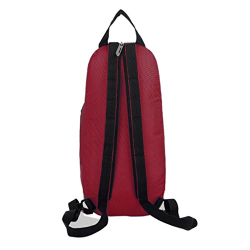FakeFace Unisex Nylon Rucksack Brusttasche Brustbeutel Regenbogen Stil Kindertasche Schultertasche Umhängetasche Crossbody Bag Tasche für Wandern Reise Trekking Sport Skifahren - 4