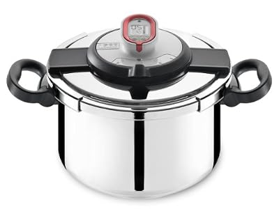 SEB Autocuiseur inox 8l CLIPSO CHRONO Tous feux dont induction