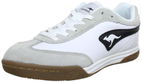 KangaROOS Speedball 7270A - Zapatillas de Deporte de Cuero para Hombre, Color Blanco, Talla 47