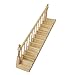 Produktbild Gazechimp 1:12 Puppenhaus Möbel Mini Linke Handdrail Holz Treppe Raumspartreppe - 32,5 x 6,8 cm