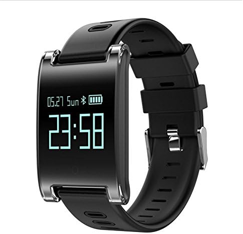 YANXH Fitness Tracker,Blood Pressure Heart Rate Test Intelligent Bracelet With Sleep Monitor Bluetooth Movement Pedometer waterproof , black