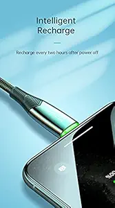 VeerKrupa Trading Mc dodo for Apple iPhone LED Lighting Data Charging Cable with Auto Disconnect (1.8 m , Black)