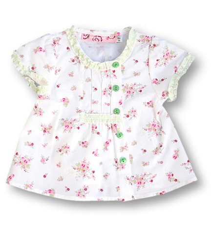 Pomme Framboise Paris Tuileries Flower Tunic, Tops, Baby girl, 0-3 months