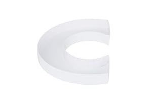 WENPACK 20.8cm Paper Mache Fillable Cardboard Letter Shaped Box Candy Sweet Container Birthday Treat (C)