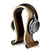 Price comparison product image kalibri Wooden Omega Headphone Stand - Universal Headset Wood Hanger - Holder for Gaming Headsets DJ Studio Headphones & Earphone Display - Walnut