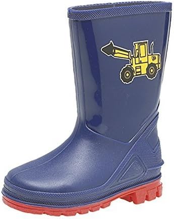 Boys Childrens Kids Infants Blue Wellington Wellies Boots Size UK 3 - 10