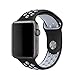 Produktbild LEEHUR Apple Watch Armband 38mm, Serie 1/2 Sport Armbanduhr Silikonarmband Ersatzarmband Armband für Apple iWatch / Apple Uhr Nike + (38mm, Gray&Schwarz)