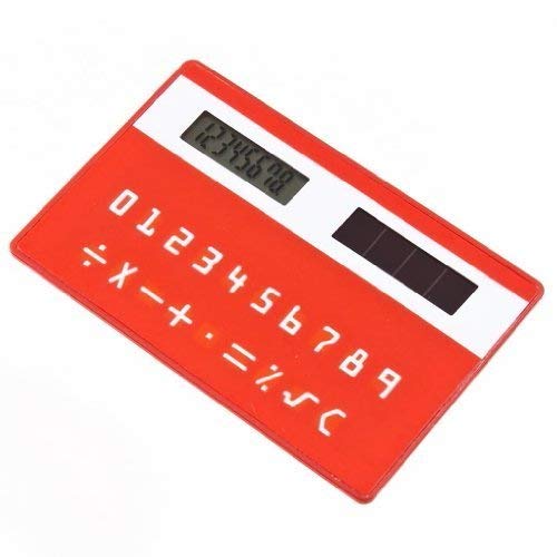 Preisvergleich Produktbild Hilai Wasser Holz Mini Slim Kreditkarte Solarstrom Taschenrechner von