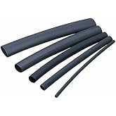 2.5mm Isı ile Daralan Makaron 2 Metre Siyah Kablo Ek ve Lehim Koruma 2:1 Daralma Oranı