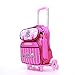 Produktbild FFSS Kinder-Trolley-Tasche Polyester Schultertasche 6 Runden Belastung Wasserdicht Abnehmbar Trolley-Rucksack Karikatur Verschleißfest Kinder gehen zur Schule Reisen Schultertasche,003