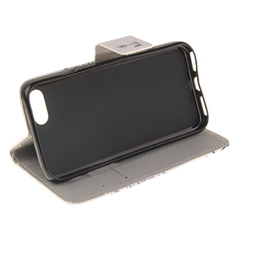iphone 7 tasche,Iphone 7 Hülle,COWX PU Leder Hülle für Apple Iphone 7 (4,7 Zoll) Taschen Schalen Schutzhülle Handyhülle - 5