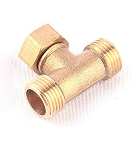 Raccord En T Laiton 3/4 NPT Quarkzman - Mâle X Femelle X Mâle - Pour Plomberie, Climatisation, Réfrigération