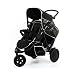 Hauck Freerider 3 Wheel Tandem Pushchair - Black.