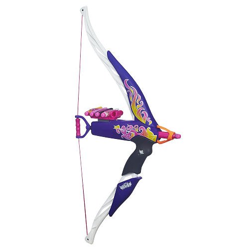 Nerf Rebelle Heartbreaker Bow - Flame Purple Fire - Real Bow Dart Action