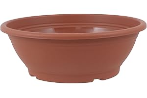 MePla Pot de fleurs avec trou au fond Ø 50 cm, terre cuite, résistant aux intempéries en plastique résistant aux UV