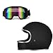 Produktbild Evin Retro-Motorradhelm für Herren und Damen - Professioneller Downhill-Motocross-Helm mit kollisionssicherem Baumwollfutter und komfortabler Rennschutzkappe,M