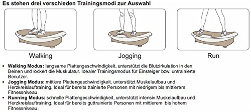 Maxxus Erwachsene Lifeplate 3.1 Vibrationsplatte, Silber-Schwarz, 785 x 420 x 170mm - 9