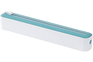 Campsie Dispensador De Film, Cortador De Película Adhesiva, Cortador Film Transparente, Dispensador De Film Transparente con Cortador, para Película Adhesiva,Papel De Aluminio,Cocina En Casa