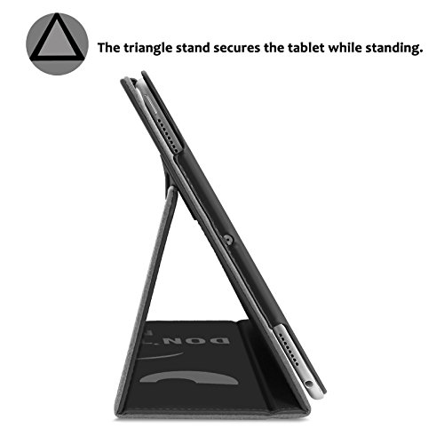 iPad Pro 10,5 Hülle,Infiland Slim Fit Folio PU-lederne dünne Kunstleder Schutzhülle Cover Tasche für Apple Neu iPad Pro 10,5″ Display 2017(mit Auto Schlaf / Wach Funktion)(Don’t Touch) - 6