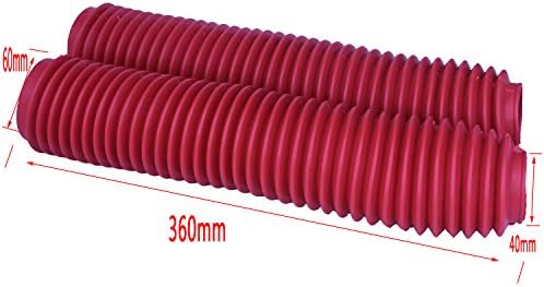 FORK ANTI-DUST COVERS GAITERS BOOTS CR125 CR150 CR250 CR500 CRF230 CRF250R CRF250X CRF450R CRF450X DIRT BIKE MOTOCROSS RED