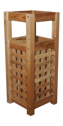 Schirmständer aus Walnussholz im Gitterdesign - 2