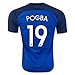 Produktbild 2016 UEFA-Euromeisterschaft Frankreich Nationalteam, 19 Paul Pogba, Heimtrikot, Fußballtrikot in Blau Größe L Blau - blau