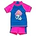 H2O Mermaid Sunsafe UPF40+ Girls and Babies Two Piece Top and Shorts Set - Royal - 12/18 Months