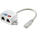 Produktbild Renkforce RJ45 Netzwerk T-Adapter CAT 6 [2X RJ45-Buchse - 1x RJ45-Stecker] 0.15 m Metall