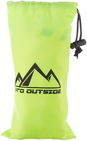 PRO OUTSIDE | Premium Helmet Rain Cover with storage bag | 100% waterproof and windproof | Signal colors Yellow and Orange with Reflective stripes and logo, Extra durable Fabric and 2 years guarantee