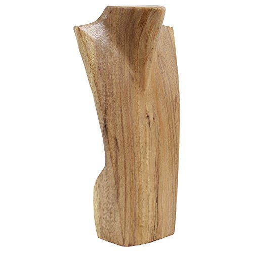 Schmuckhalter Schmuckständer Schmuck Ketten Halskette Büste Holz Natur