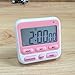 Produktbild LJXAN Für Kochen Timer Große Display Starke Magnet Zurück Laut Blinklicht Elektronische Timer Schalter Küche Timer Wecker Küche Erinnerung (Ohne Batterie),Pink