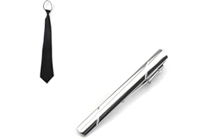 GHEART Pince à Cravate,Pince à Cravate Argent Homme, 1 Article Pince à Cravate Cuivre, Pince à Cravate Homme Slim,Style Simple,Mince Tie Clip, Pour Anniversaire de Mariage D'affaires vie Quotidienne.