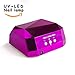MatrixSight 36W UV Nail Dryer Manicure Machine Diamond Shaped CCFL & LED UV Nail Art Lamp Dryer Gel Polish Nail Art Curing Nails With Timer Both for Home Use and Professional Beauty Nail Salon (Rose)