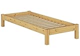 Liegefläche 90x200 cm Erst-Holz 60.35-09 Futonbett mit Rollrost - 90x200 - Massivholz Natur