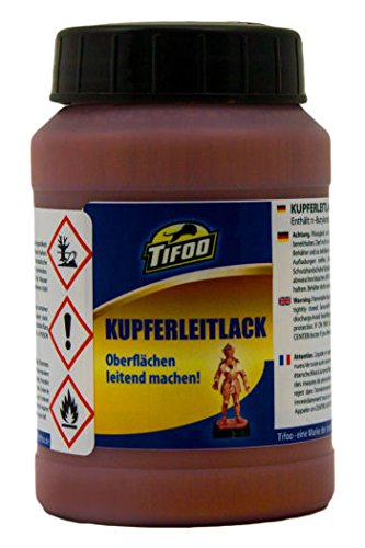 Leitlack Kupfer / Kupferleitlack (200 ml) - Silberleitlack-Ersatz – z. B. für Kunststoff-Galvanik