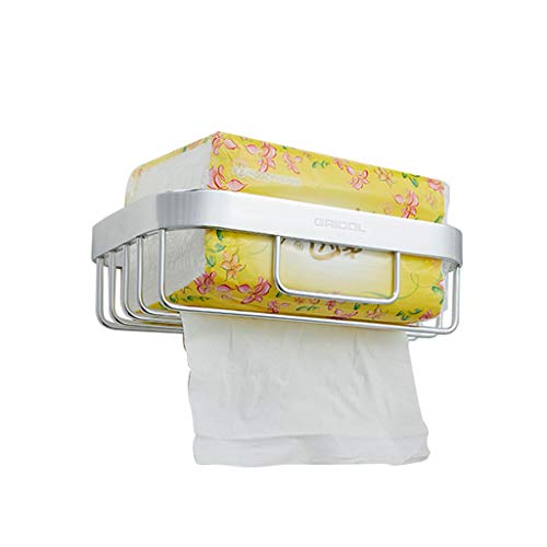 Preisvergleich Produktbild GWM Toilettenpapierhalter aus Aluminium-Magnesiumlegierung Wandmontierter Toilettenpapierhalter (Size : Square)