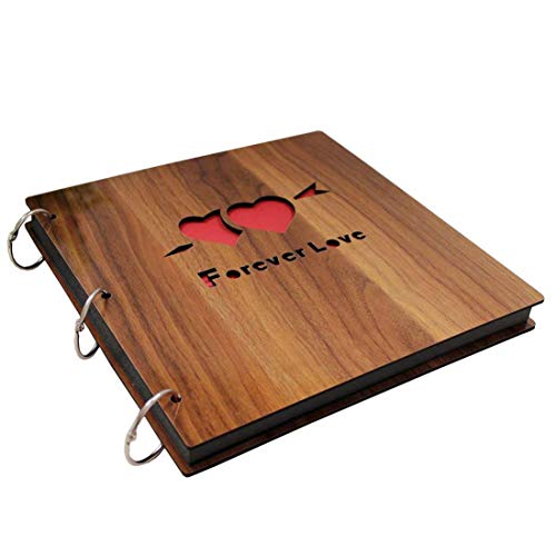 lbum de fotos de madera DIY libro de recuerdos 10 pulgadas una flecha a trav s de dos corazones por Yeelan reviews lbum de fotos de madera DIY libro de recuerdos 10 pulgadas una flecha a trav s de dos corazones por Yeelan