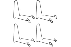 Tincogo (4 pack Black Display Stand Easel Iron Bowl Stands for Display Large Deep Bowls, Platters and Deep Dishes