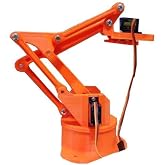 SANEC Arduino Robot Kol Kiti 3D Baskı Birleşmiş Halde Robot Kol - Turuncu