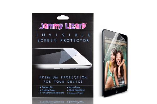 JAMMYLIZARD | 2x Klare Displayschutzfolie für das neue iPad Mini 3, iPad Mini 2 mit Retina Display und iPad Mini (1. Generation), inkl. Mikrofasertuch