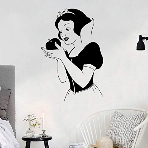 Preisvergleich Produktbild BHLTG Schlafzimmer Wandaufkleber Grill Raumdekoration Vinyl Cartoon Schneewittchen Papier Abnehmbare Prinzessin Wandkunst Wand Baby Kindergarten Dekoration 64 cm * 42 cm