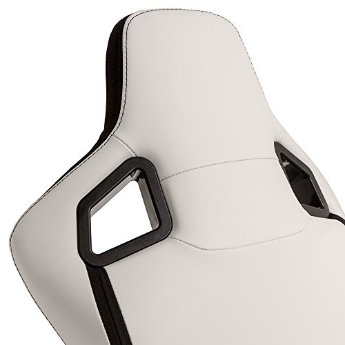 noblechairs EPIC Gaming Chair - White with Vegan Friendly PU Leather, 2 Year Warranty, Up to 180KG Users, Perfect for an Executive Office Chair, Racing Seat Design