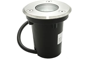 DAMASTOREITALIA Universo Faretto a led segnapasso calpestabile da esterno giardino IP65 da incasso (1,5W - Luce calda 3000K)